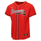 Atlanta Braves Nike Youth Road Replica Jersey - Gray