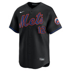 Francisco Lindor New York Mets Nike Alternate Limited Jersey - Black