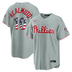 J.T. Realmuto Philadelphia Phillies Nike USA 250 Fourth of July Road Stadium Jersey - Gray