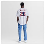 Nolan McLean New York Mets Nike Home Replica Jersey - White