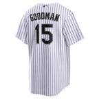 Hunter Goodman Colorado Rockies Nike Home Replica Jersey - White