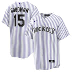 Hunter Goodman Colorado Rockies Nike  Youth Home Replica Jersey - White