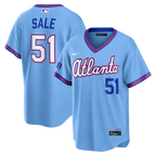 Chris Sale Atlanta Braves Nike 2026 City Connect Stadium Jersey - Powder Blue