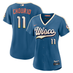 Jackson Chourio Milwaukee Brewers Nike Women's 2026 City Connect Stadium Jersey - Mineral Blue