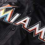Jose Fernandez Miami Marlins Mitchell & Ness Authentic Batting Practice Jersey - Black
