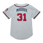 Greg Maddux Atlanta Braves Mitchell & Ness 1995 Throwback Authentic Jersey - Gray