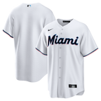 Miami Marlins Nike Home Big & Tall Replica Jersey - White