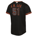 Jung Hoo Lee San Francisco Giants Nike Youth Alternate 2 Replica Jersey - Black