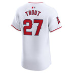 Mike Trout Los Angeles Angels Nike Home Elite Player Jersey - White