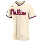 Bryce Harper Philadelphia Phillies Nike Alternate Authentic Sponsor Patch Jersey - Cream