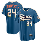 William Contreras Milwaukee Brewers Nike 2026 City Connect Stadium Jersey - Mineral Blue