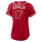 Nathan Eovaldi Texas Rangers Nike Women's 2026 City Connect Stadium Jersey - Red