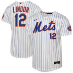 Francisco Lindor New York Mets Nike Youth Road Stadium Player Jersey - Gray