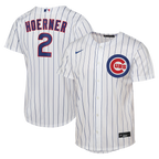 Nico Hoerner Chicago Cubs Nike Youth Home Replica Jersey - White