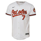 Jackson Holliday Baltimore Orioles Nike Youth Alternate 2 Stadium Player Jersey - Orange