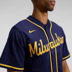 Milwaukee Brewers Nike Home Replica Team Jersey - Cream