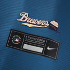 Jackson Chourio Milwaukee Brewers Nike 2026 City Connect Stadium Jersey - Mineral Blue