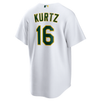 Nick Kurtz Athletics Nike Home Replica Jersey - White