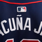 Ronald Acuña Jr. Atlanta Braves Nike Women's Alternate Limited Player Jersey – Navy