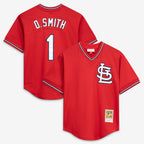 Ozzie Smith St. Louis Cardinals Mitchell & Ness Authentic Batting Practice Jersey - Navy