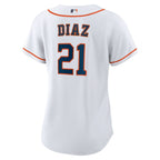 Yainer Diaz Houston Astros Nike Women's Home Replica Jersey  - White