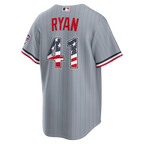 Joe Ryan Minnesota Twins Nike USA 250 Fourth of July Road Stadium Jersey - Gray