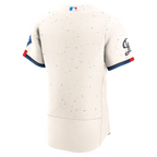 Los Angeles Dodgers Nike City Connect Authentic Sponsor Patch Jersey - Cream