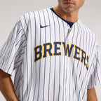 Christian Yelich Milwaukee Brewers Nike Alternate Replica Player Jersey - White