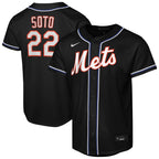Juan Soto New York Mets Nike Youth Fashion Replica Player Jersey - Black
