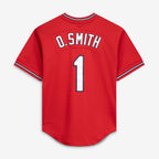 Ozzie Smith St. Louis Cardinals Mitchell & Ness Authentic Batting Practice Jersey - Scarlet