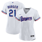 Jake Burger Texas Rangers Nike Women's Home Replica Jersey - White