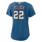 Christian Yelich Milwaukee Brewers Nike Women's 2026 City Connect Stadium Jersey - Mineral Blue