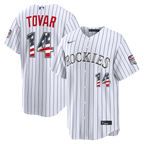 Ezequiel Tovar Colorado Rockies Nike USA 250 Fourth of July Home Stadium Jersey - White
