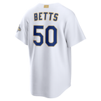 Mookie Betts Los Angeles Dodgers Nike 2026 Gold Collection Stadium Jersey - White