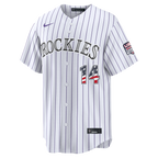 Ezequiel Tovar Colorado Rockies Nike USA 250 Fourth of July Home Stadium Jersey - White