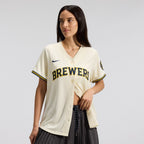 Milwaukee Brewers Nike Women's Home Limited Jersey - Cream