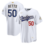 Mookie Betts Los Angeles Dodgers Nike 2026 Gold Collection Stadium Jersey - White