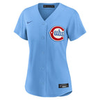 Chicago Cubs Nike Women's Alternate Replica Jersey - Light Blue
