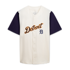 Detroit Tigers Profile Big & Tall Two-Color Fashion Jersey - Cream/Navy