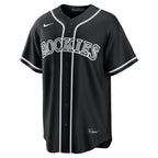 Colorado Rockies Nike Fashion Replica Black Out Jersey