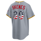 Paul Skenes Pittsburgh Pirates Nike USA 250 Fourth of July Road Stadium Jersey - Gray