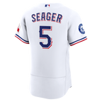 Corey Seager Texas Rangers Nike Home Authentic Sponsor Patch Jersey - White