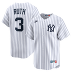 Babe Ruth New York Yankees Nike Throwback Cooperstown Collection Limited Jersey - White