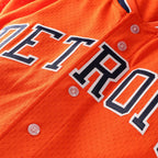 Kirk Gibson Detroit Tigers Mitchell & Ness Cooperstown Collection Mesh Batting Practice Button-Up Jersey - Orange