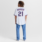 Jake Burger Texas Rangers Nike Home Replica Jersey - White