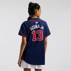 Ronald Acuña Jr. Atlanta Braves Nike Women's Alternate Limited Player Jersey – Navy