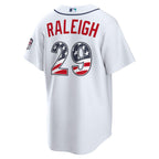 Cal Raleigh Seattle Mariners Nike USA 250 Fourth of July Home Stadium Jersey - White