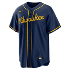 Milwaukee Brewers Nike Alternate Replica Team Jersey - Navy