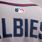 Ozzie Albies Atlanta Braves Nike Road Limited Player Jersey - Gray