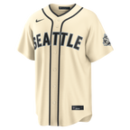 Cal Raleigh Seattle Mariners Nike Alternate Stadium Jersey - Cream